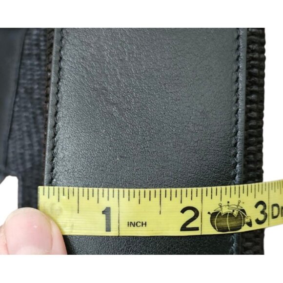 Carner Hill Woven Handbag Leather Trim Tassel Accent Shoulder Purse Structur - Picture 13 of 16